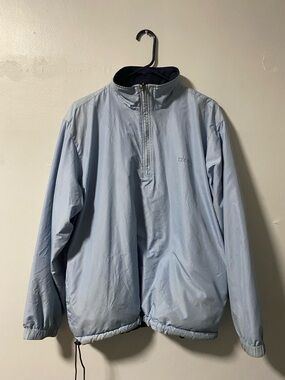 Izod Light Blue Half-Zip Windbreaker